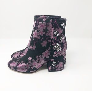 Sam Edelman Pink Floral Taye Ankle Bootie